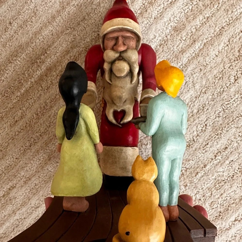 Demdaco Soon Would Be There Santa Figurine by Rhett Johnson - 2005 Collectible